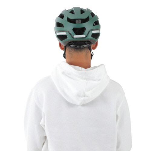 オリンパス　自転車用ヘルメット　ＥＶＥＲＹ　Ｍ　フォレストグリーン　１６－０５３１　１個10