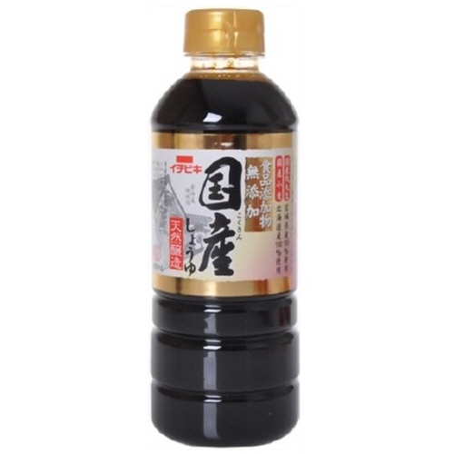 たのめーる】イチビキ 無添加国産しょうゆ 500ml 1本の通販