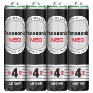 パナソニック　マンガン乾電池　ネオ　黒　単４形　Ｒ０３ＮＢ／４Ｓ　１パック（４本）1