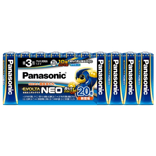 パナソニック　アルカリ乾電池　エボルタＮＥＯ　単３形　ＬＲ６ＮＪ／２０ＳＷ　１パック（２０本）1