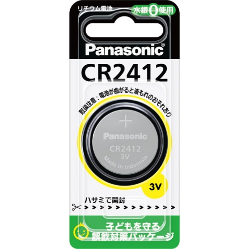 パナソニック　コイン形リチウム電池　３Ｖ　ＣＲ－２４１２Ｐ　１個1
