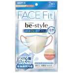 白元アース　ビースタイル　立体冷感タイプ　ふつうサイズ　サンドベージュ×ピーチモカ　１パック（７枚）