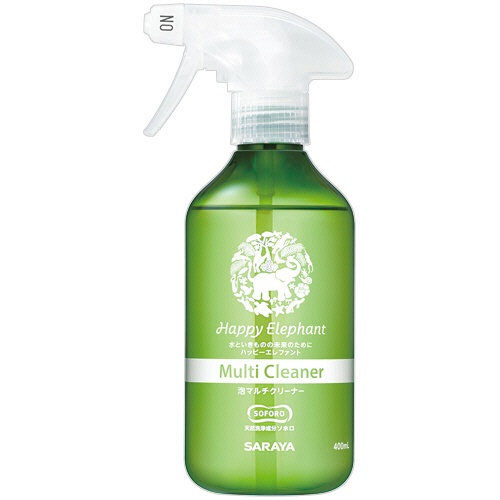 サラヤ　ハッピーエレファント　泡マルチクリーナー　本体　４００ｍＬ　１本1