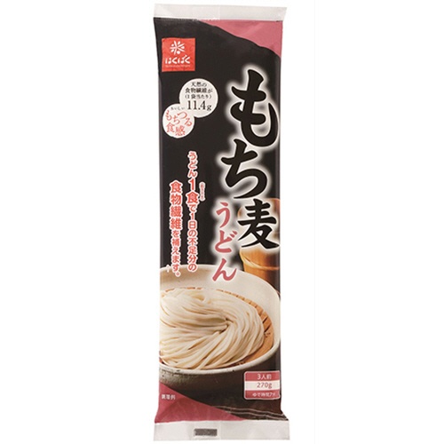 はくばく　もち麦うどん　２７０ｇ　１個1