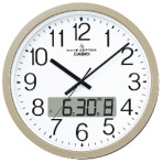 カシオ　プログラム電波掛時計　シャンパンゴールド　ＩＣ－４１００Ｊ－９ＪＦ　１台
