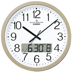 カシオ　プログラム電波掛時計　シャンパンゴールド　ＩＣ－４１００Ｊ－９ＪＦ　１台1