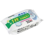 テラモト　流せるトイレ用ウェットシート　ＣＥ－４８８－２１０－０　１パック（３０枚）