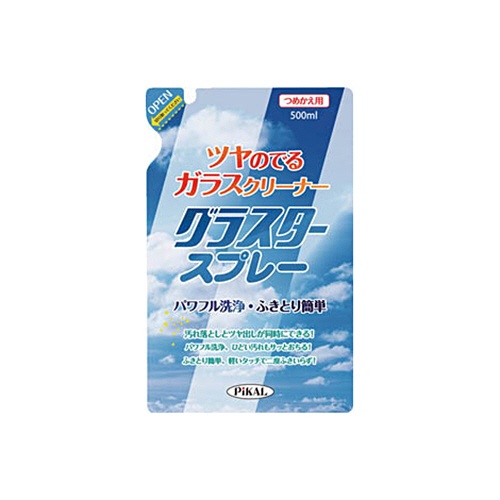 日本磨料工業　ピカール　グラスタースプレー　つめかえ用　５００ｍｌ　２６６１１　１個1
