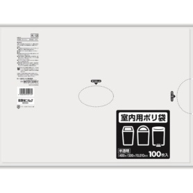 日本サニパック　Ｋシリーズ　業務用ポリ袋　強化　室内用　半透明　１０Ｌ　０．０１０ｍｍ　Ｋ－１３　１パック（１００枚）