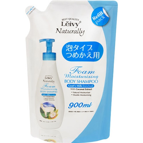 アクシス　レイヴィー　フォームボディシャンプー　ゴートミルク　詰替用　９００ｍｌ　１個1