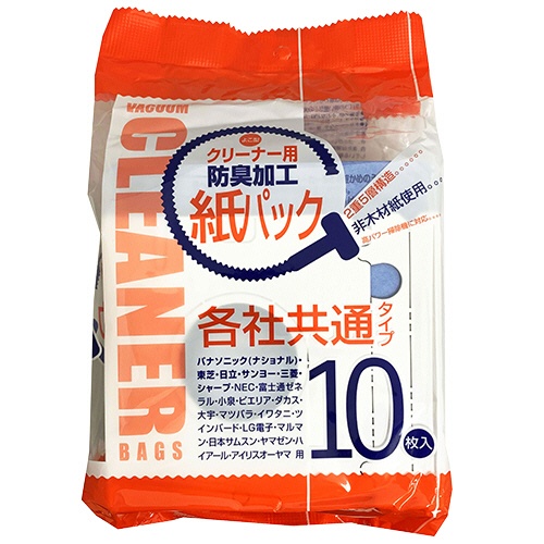 サンテックオプト　そうじ機用紙パック　各社共通タイプ　防臭加工　ＳＴＤ－１０Ｋ　１パック（１０枚）1