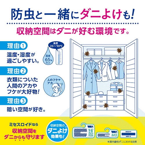白元アース　ミセスロイド　１年防虫　引き出し・衣装ケース用　白檀の香り　１箱（２４個）5