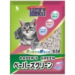 新東北化学工業　猫砂　フォーキャット　ペーパーズグリーン　６．５Ｌ