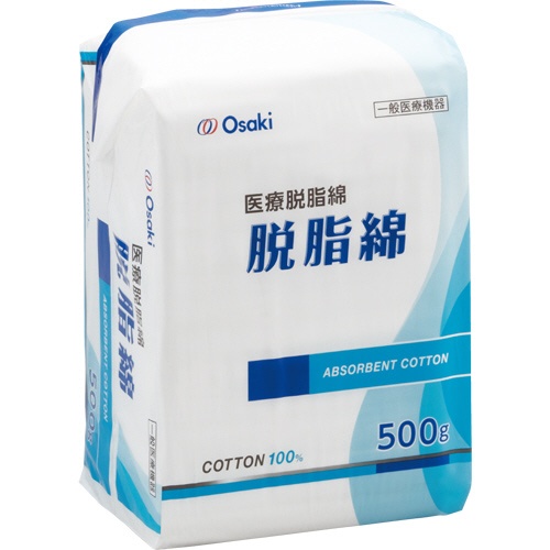 オオサキメディカル　脱脂綿　平　５００ｇ　１パック1