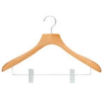 ニーズ　木製ハンガーＳ・ＳＴＹＬＥ　Ｍサイズ　クリップタイプ　Ｈ－６４３１　１本