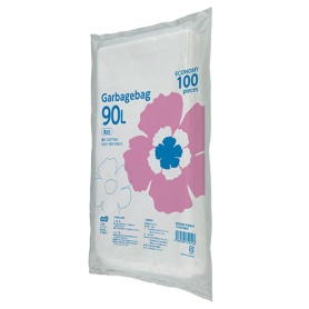 ＴＡＮＯＳＥＥ　ゴミ袋エコノミー　乳白半透明　９０Ｌ　１パック（１００枚）