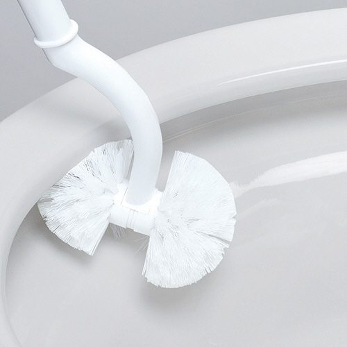 マーナ　２ｉｎ１　ＳＬＩＭトイレブラシ　ホワイト　Ｗ５８５Ｗ　１個3