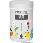 日本製紙クレシア　スコッティ　ウェットティシュー　除菌　アルコールタイプ　ポケモン　１個（１２０枚）