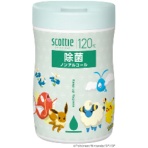 日本製紙クレシア　スコッティ　ウェットティシュー　除菌　ノンアルコールタイプ　ポケモン　１個（１２０枚）