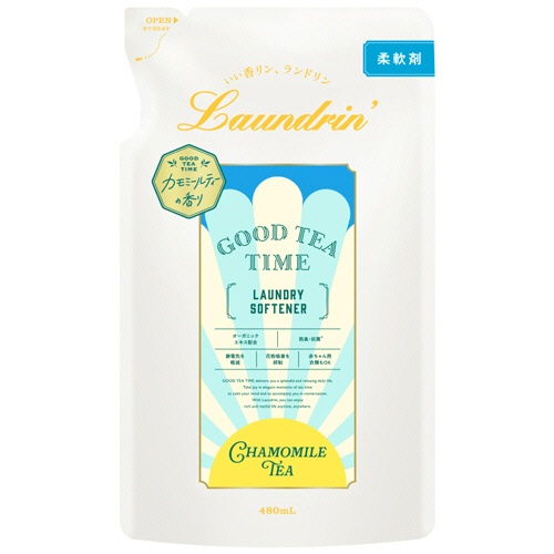 ネイチャーラボ　ランドリン　柔軟剤　カモミールティーの香り　詰替　４８０ｍＬ　１個1