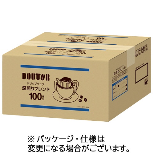 ドトールコーヒー　ドリップパック　深煎りブレンド　７．０ｇ　１箱（１００袋）1