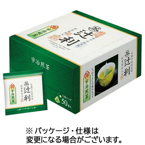 片岡物産　辻利　三角バッグ　宇治煎茶　１箱（５０バッグ）1