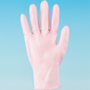 川西工業　ニトリル　使いきり手袋　粉なし　ＳＳ　ピンク　＃２０６１　１箱（２５０枚）2