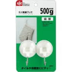 レック　ミニ吸盤フック　耐荷重５００ｇ　Ｈ－０９９　１パック（２個）