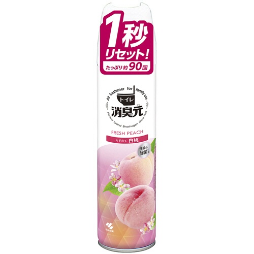 小林製薬　トイレの消臭元スプレー　もぎたて白桃　１本1