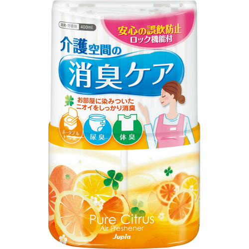 【クリックで詳細表示】晴香堂 介護空間の消臭ケア ピュアシトラス 400ml 1個 4132