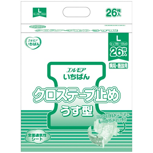カミ商事　エルモア　いちばん　クロステープ止めうす型　Ｌ　１パック（２６枚）1