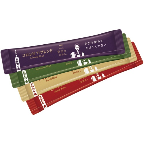 味の素ＡＧＦ　ちょっと贅沢な珈琲店　ブラックインボックス　産地ブレンドアソート　１箱（５０本）2