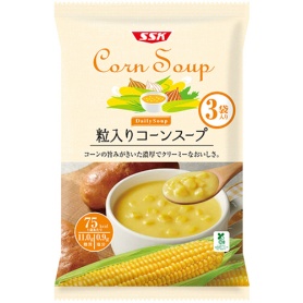 清水食品　ＳＳＫ　Ｄａｌｉｙ　Ｓｏｕｐ　粒入りコーンスープ　１６０ｇ／袋　１パック（３袋）