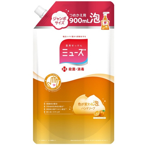 レキットベンキーザー・ジャパン　泡ミューズ　フルーティフレッシュ　ジャンボ　つめかえ用　９００ｍｌ　１個1