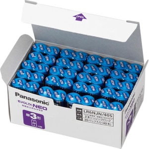 パナソニック　アルカリ乾電池　エボルタＮＥＯ　単３形　ＬＲ６ＮＪＮ／４０Ｓ　１箱（４０本）2