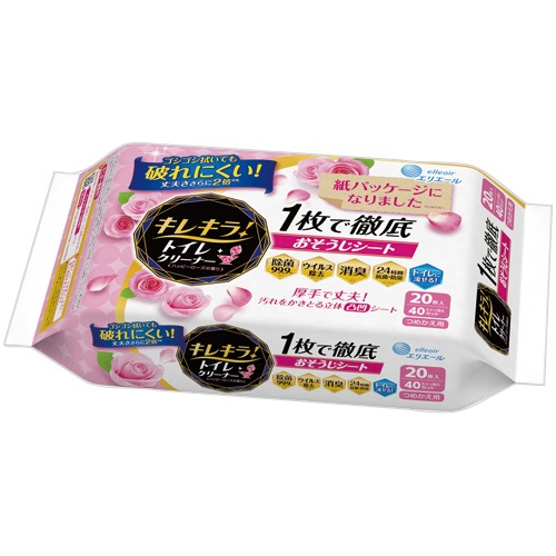 大王製紙　エリエール　キレキラ！　ハッピーローズの香り　つめかえ用　１パック（２０枚）1