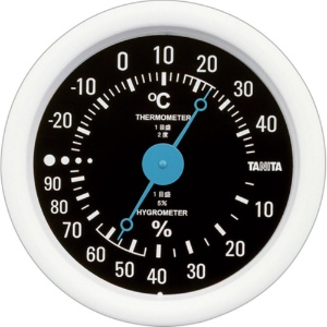 タニタ　アナログ温湿度計　ブラック　ＴＴ－５１５－ＢＫ　１個1