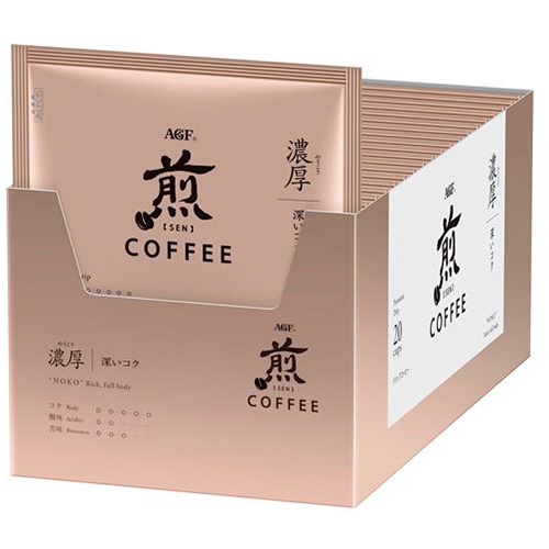 味の素ＡＧＦ　煎　レギュラー・コーヒー　プレミアムドリップ　濃厚　深いコク　１０ｇ　１箱（２０袋）2