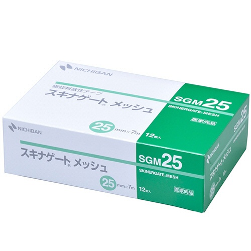 ニチバン　スキナゲート　メッシュ　２５ｍｍ×７ｍ　ＳＧＭ２５　１箱（１２巻）1