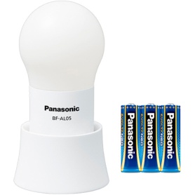 パナソニック　ＬＥＤランタン（球ランタン）　乾電池ＥＶＯＬＴＡネオ付　ホワイト　ＢＦ－ＡＬ０５Ｎ－Ｗ　１個