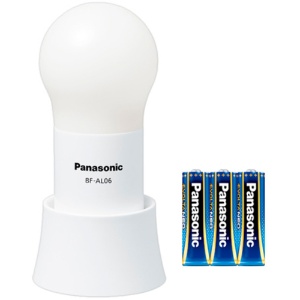 パナソニック　ＬＥＤランタン（調光球ランタン）　乾電池ＥＶＯＬＴＡネオ付　ホワイト　ＢＦ－ＡＬ０６Ｎ－Ｗ　１個1