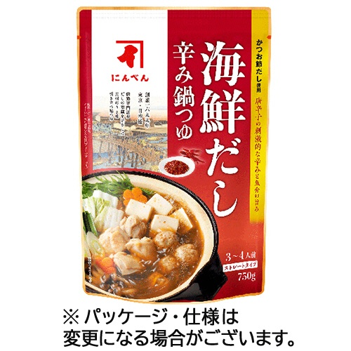 にんべん　海鮮だし辛み鍋つゆ　７５０ｇ（３－４人前）　１パック1
