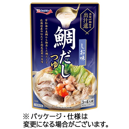 極洋　魚屋が極める出汁道　鯛だしつゆ（しお味）　７００ｇ（３－４人前）　１パック1