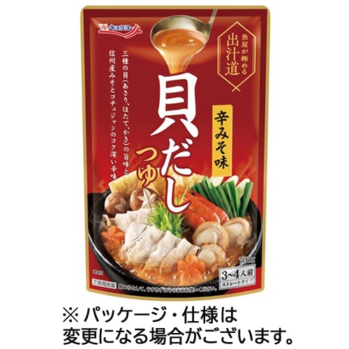 極洋　魚屋が極める出汁道　貝だしつゆ（辛みそ味）　７００ｇ（３－４人前）　１パック1