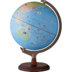レイメイ藤井 国旗付地球儀(組立て式) 30cm OYV328 1個