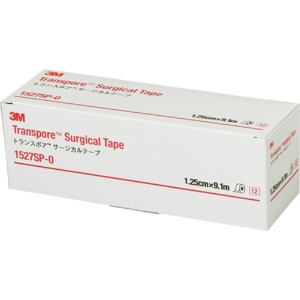 ３Ｍ　トランスポア　サージカルテープ　スモールパック　１２.５ｍｍ×９.１ｍ　１５２７ＳＰ－０　１箱（１２巻）1
