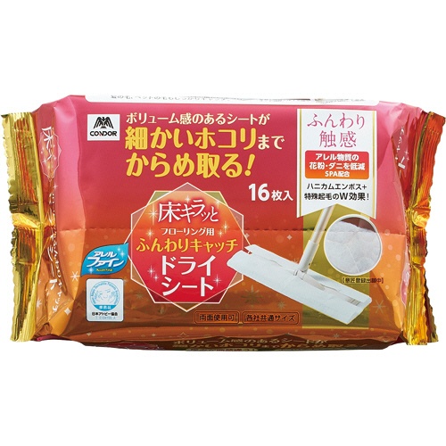 山崎産業　コンドル　床キラッとフローリング用ふんわりキャッチドライシートＡＦ　１パック（１６枚）1