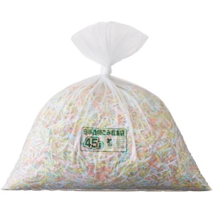 ジャパックス　環境袋策　容量表示入りバイオマスポリ袋　白半透明　４５Ｌ　ＧＳＮ４５　１パック（１０枚）3