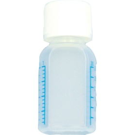 シンリョウ　滅菌済セキュリティプリントメモリ瓶　青目盛　３０ｍｌ　１セット（２６０本）