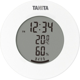 タニタ　デジタル温湿度計　ホワイト　ＴＴ－５８５ＷＨ　１個
